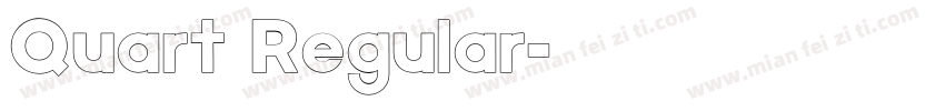 Quart Regular字体转换